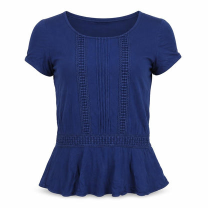 Womens UK Size 10 Marks and Spencer Blue Basic Blouse