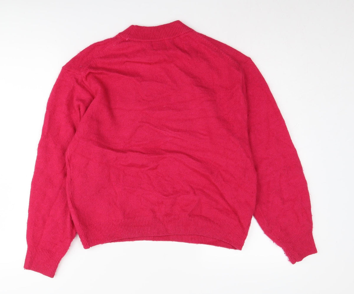Womens UK Size XS H&M Red Jumper Jumper