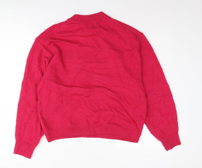 Womens UK Size XS H&M Red Jumper Jumper