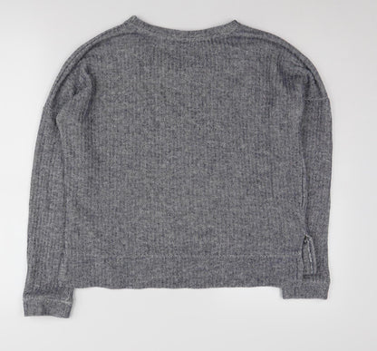 Womens UK Size 10 New Look Grey Jumper Jumper