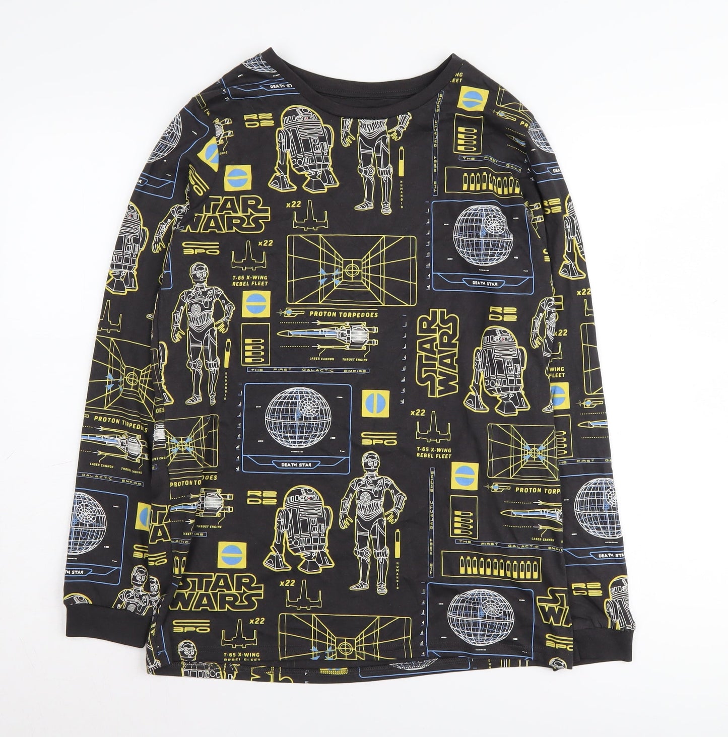 Marks and Spencer Boys Black Star Wars Graphic T-Shirt 13-14 Years