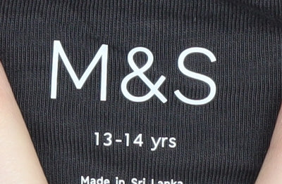 Marks and Spencer Boys Black Star Wars Graphic T-Shirt 13-14 Years