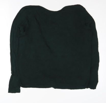 Womens UK Size M Only Green Wrap Jumper