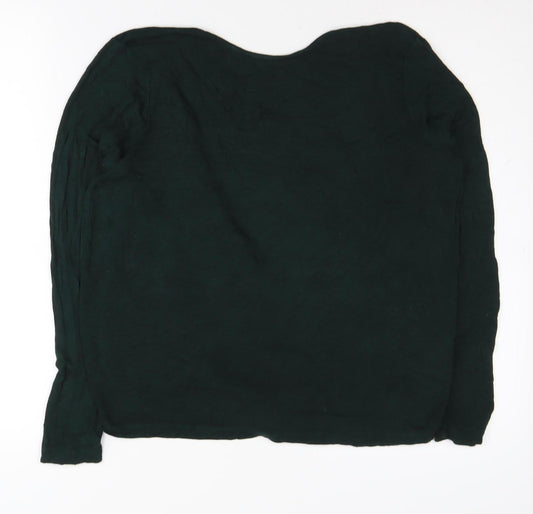 Womens UK Size M Only Green Wrap Jumper