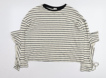 Womens UK Size M River Island Ivory Pullover Jumper