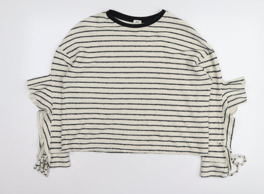 Womens UK Size M River Island Ivory Pullover Jumper