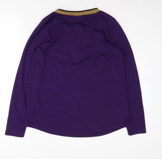 Womens UK Size S Fransa Purple Pullover Jumper