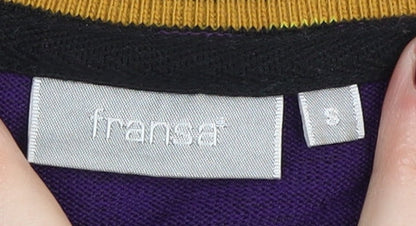 Womens UK Size S Fransa Purple Pullover Jumper