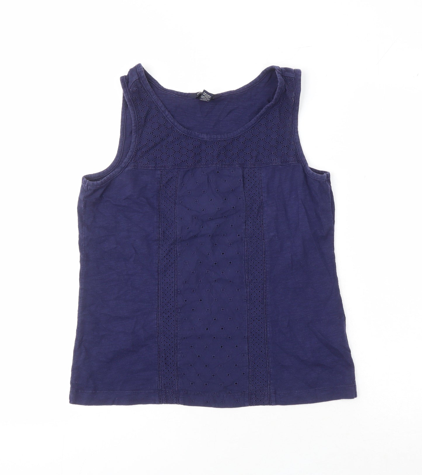 Lands' End Women's Blue XS Petite Tank Top