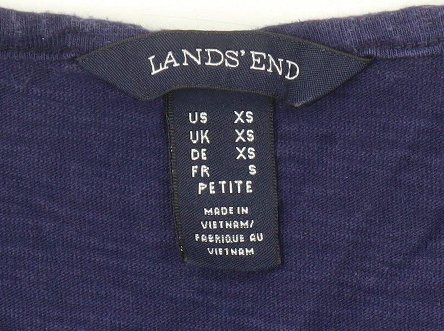 Lands' End Women's Blue XS Petite Tank Top