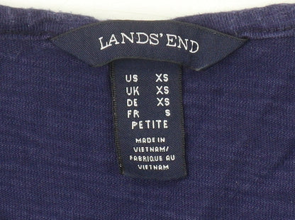 Lands' End Women's Blue XS Petite Tank Top