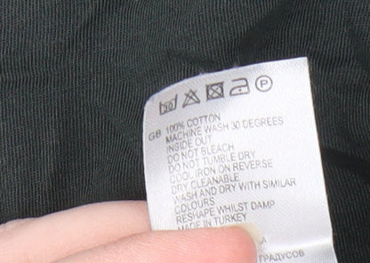 Reiss Men's Green V-Neck T-Shirt, Size S, Short Sleeve