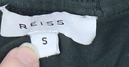 Reiss Men's Green V-Neck T-Shirt, Size S, Short Sleeve