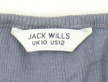 Jack Wills Women's Blue Long Sleeve Basic T-Shirt