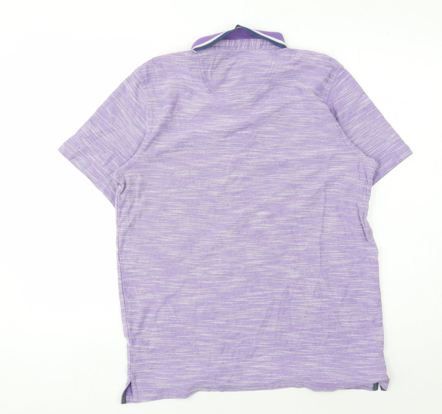 Cotton Traders Men's Purple Polo Shirt M