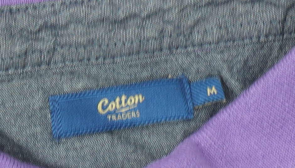 Cotton Traders Men's Purple Polo Shirt M