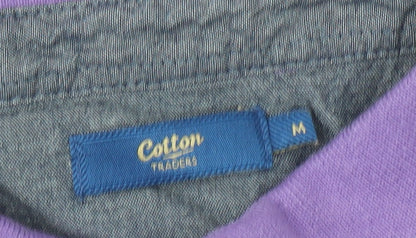 Cotton Traders Men's Purple Polo Shirt M