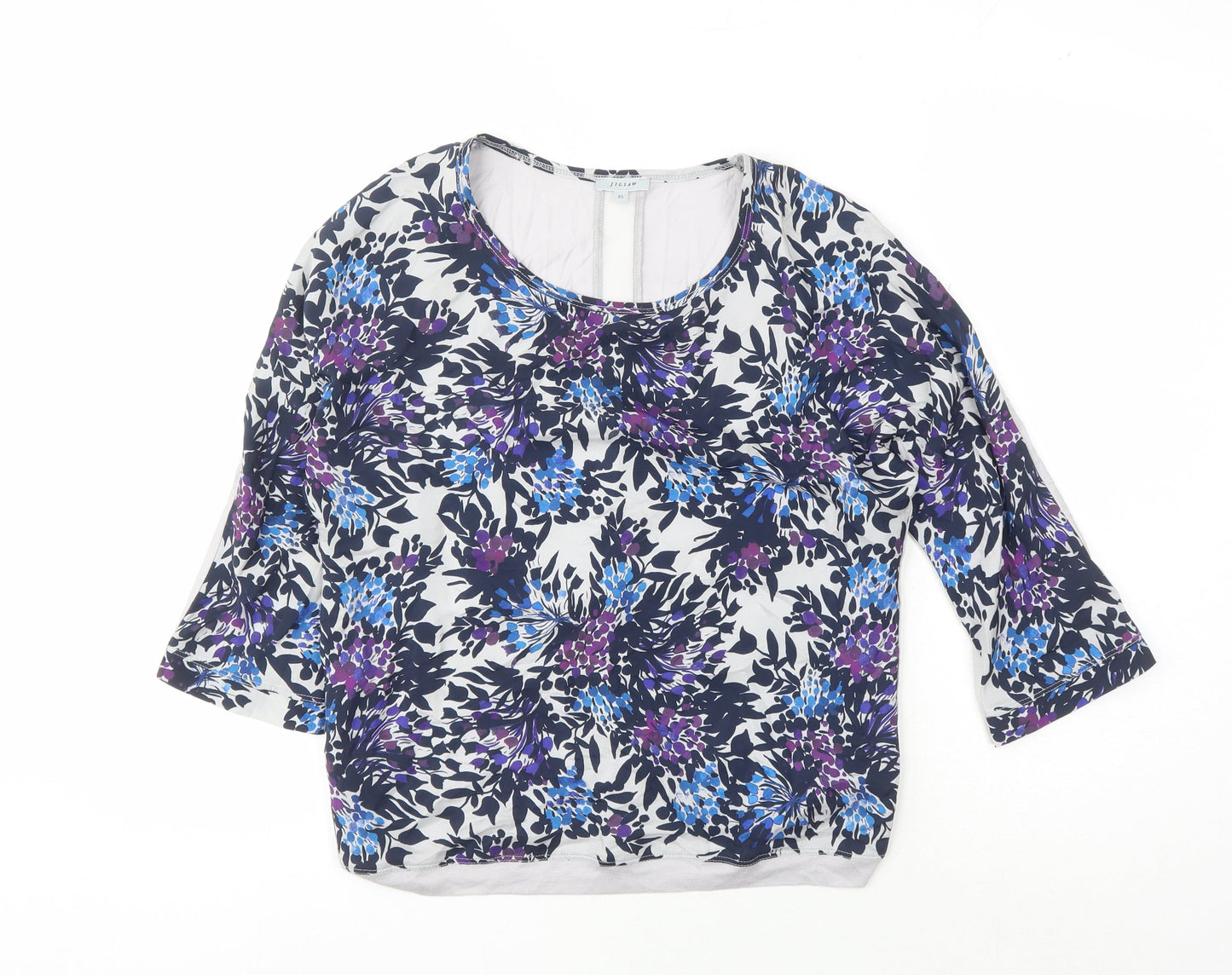 Womens UK Size XS Jigsaw Multicoloured Basic Blouse