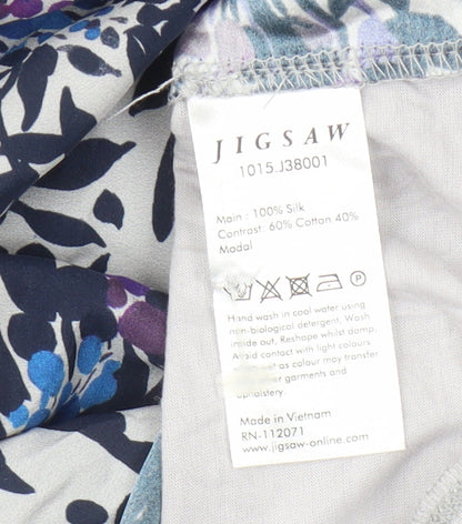 Womens UK Size XS Jigsaw Multicoloured Basic Blouse