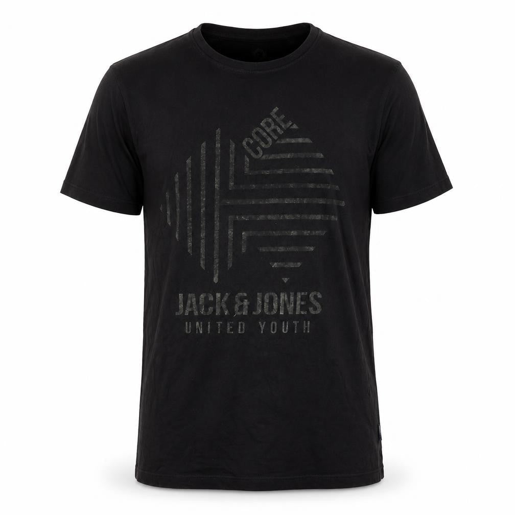 Mens UK Size M JACK & JONES Black  T-Shirt