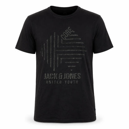 Mens UK Size M JACK & JONES Black  T-Shirt