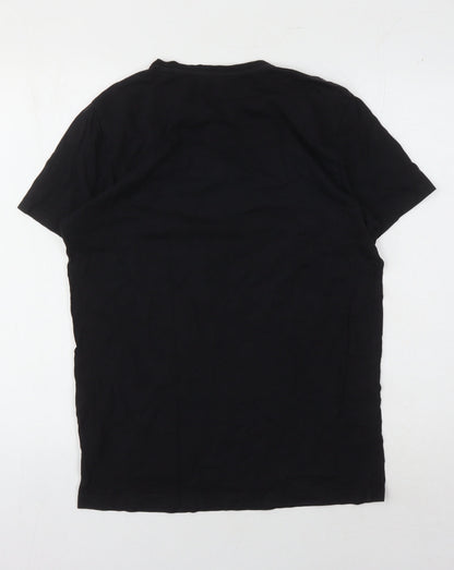Mens UK Size M JACK & JONES Black  T-Shirt