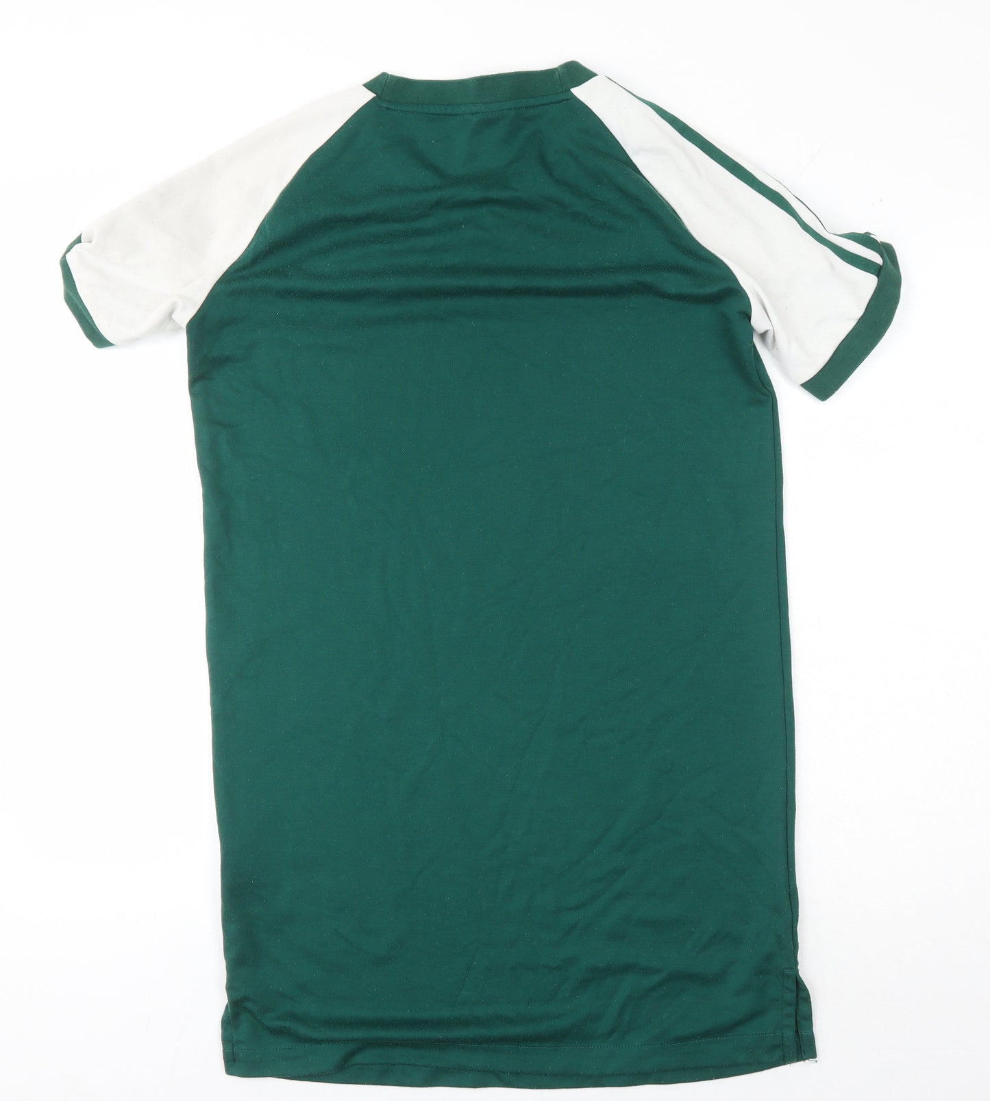 Adidas Men's Green Crew Neck Logo T-Shirt Size 4