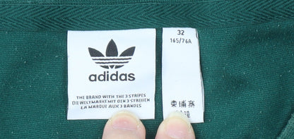 Adidas Men's Green Crew Neck Logo T-Shirt Size 4