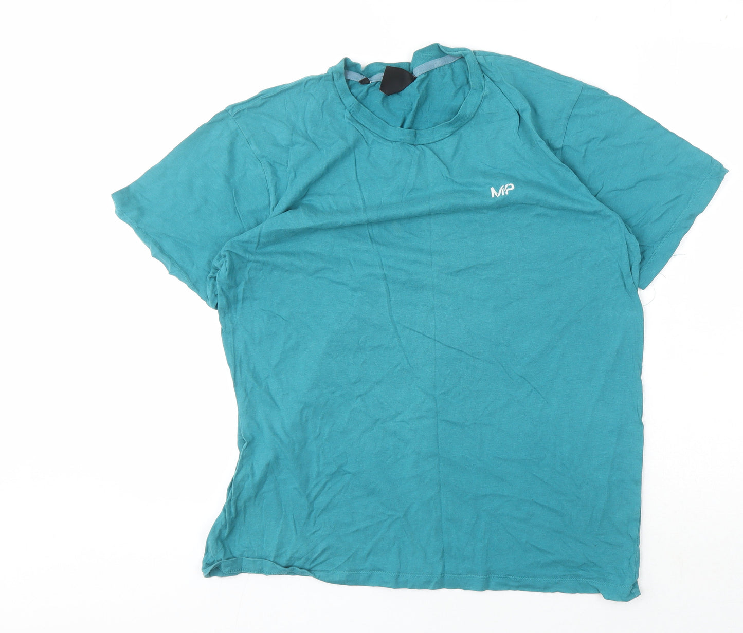 MP Men's Green Cotton Crew Neck T-Shirt, Size M