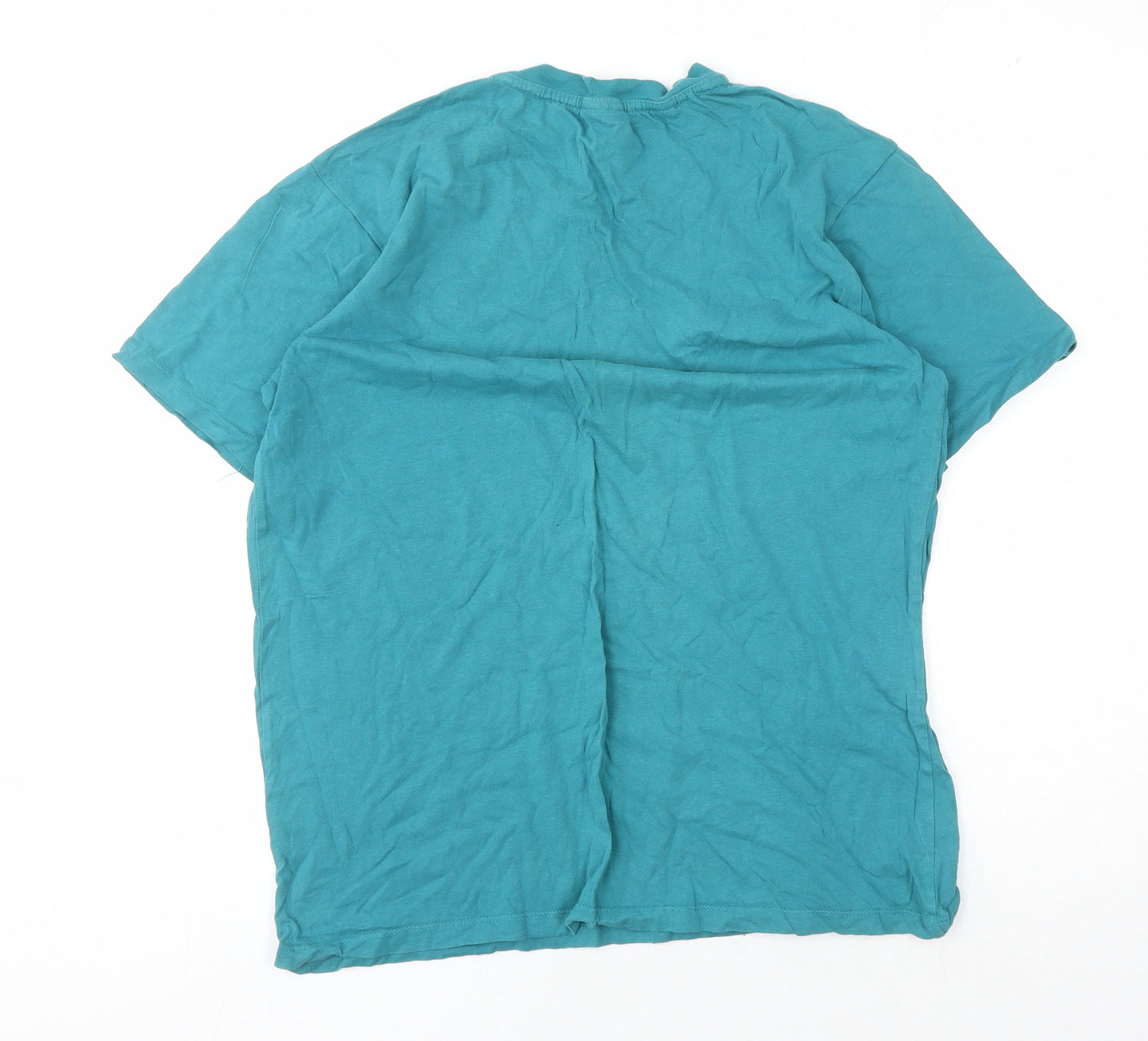 MP Men's Green Cotton Crew Neck T-Shirt, Size M