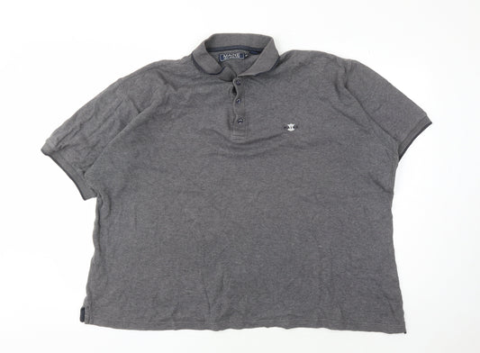 Maine New England Men's Grey Cotton Polo Shirt XL