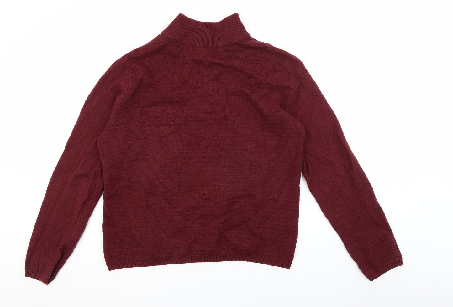 Farah Men's Red 1/2 Zip Cotton Jumper M