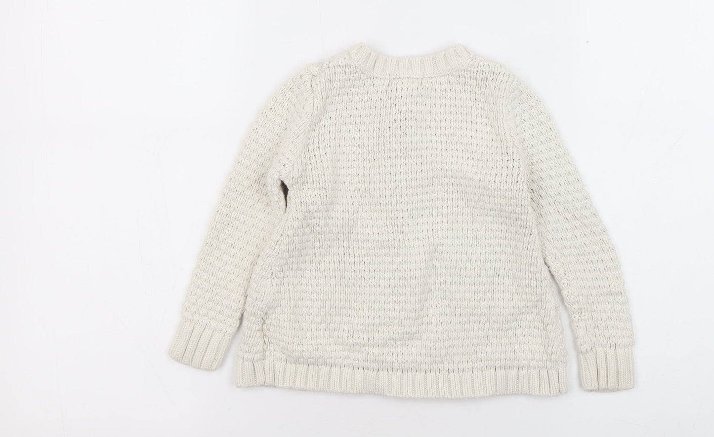 Old Navy Ivory Knit Cardigan Unisex Baby 24 Months