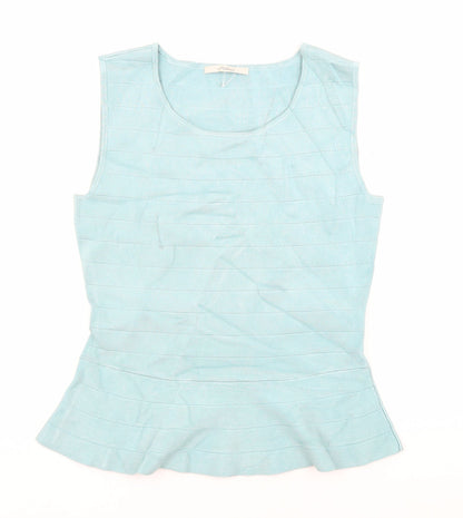 Uterque Women's Blue Cotton Tank Top Size L