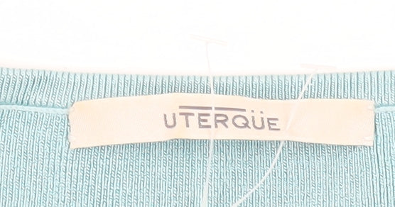 Uterque Women's Blue Cotton Tank Top Size L