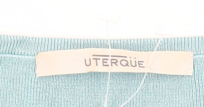 Uterque Women's Blue Cotton Tank Top Size L