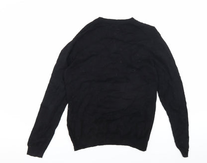 United Colors of Benetton Black Cashmere Blend Pullover S