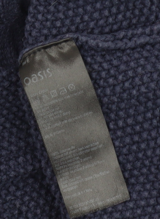Womens UK Size S Oasis Blue Pullover Jumper
