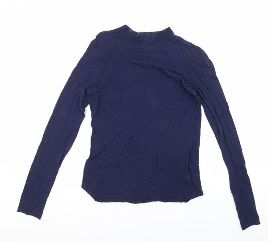 Womens UK Size 8 Oliver Bonas Blue Basic Blouse