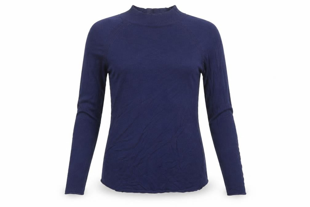 Womens UK Size 8 Oliver Bonas Blue Basic Blouse