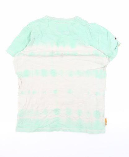 Superdry Men's Small Green White Vintage Logo Tee