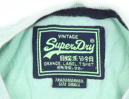 Superdry Men's Small Green White Vintage Logo Tee