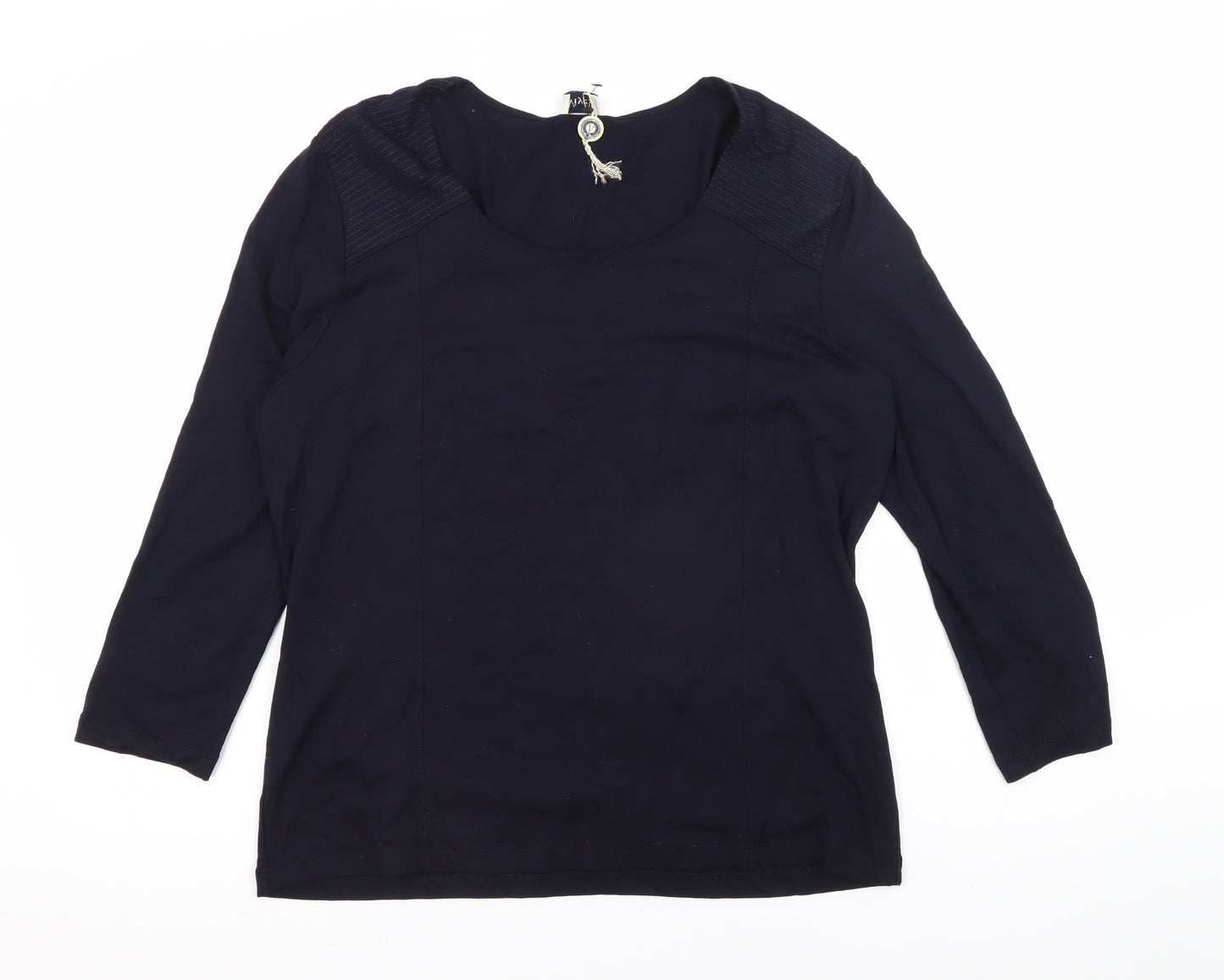 Womens UK Size L Viyella Black Basic T-Shirt