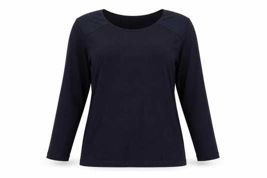 Womens UK Size L Viyella Black Basic T-Shirt