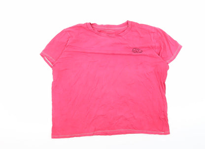 Womens UK Size L French Connection Pink Basic T-Shirt