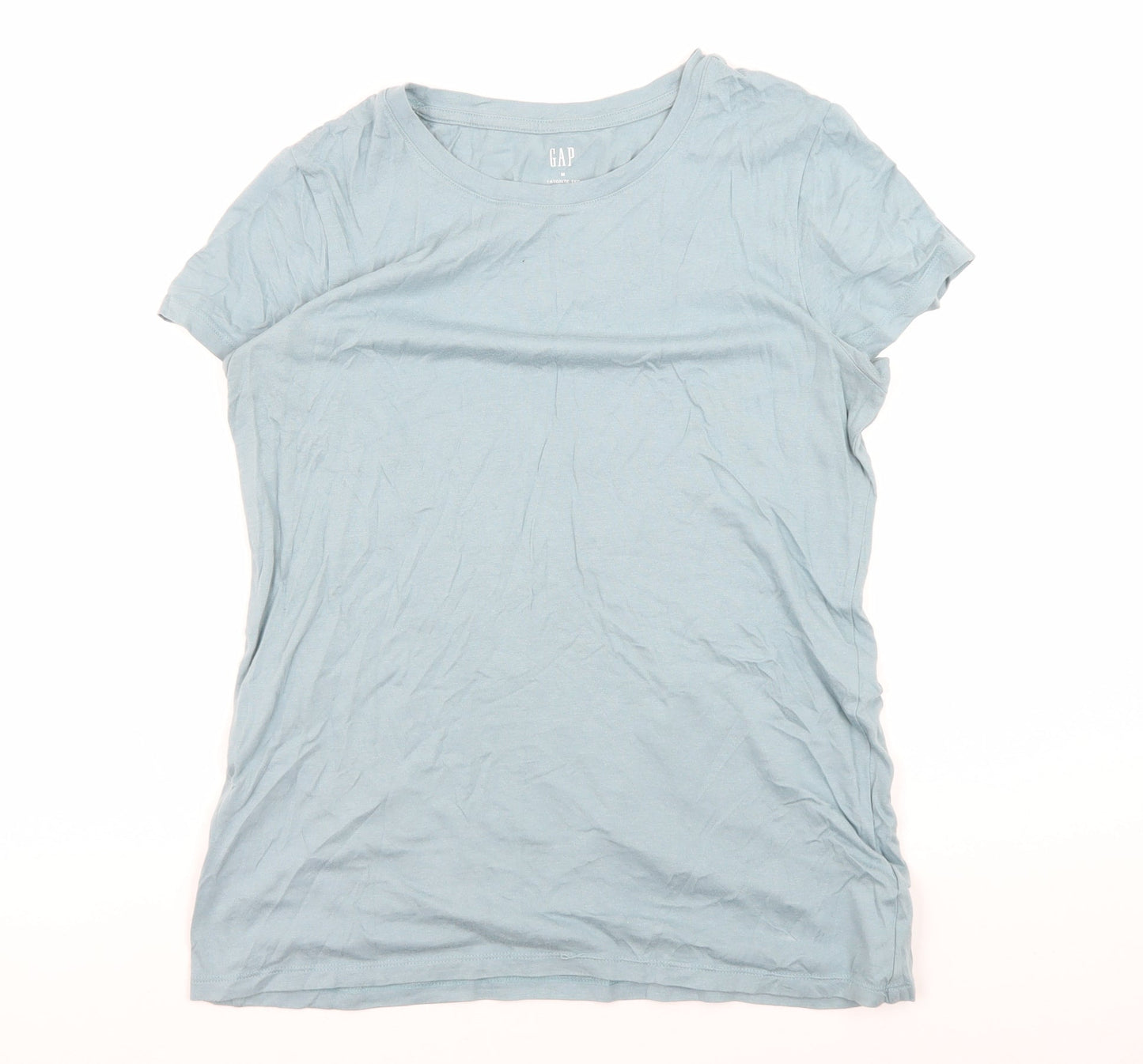 Womens UK Size M Gap Blue Basic T-Shirt