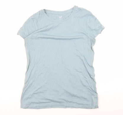 Womens UK Size M Gap Blue Basic T-Shirt