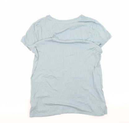 Womens UK Size M Gap Blue Basic T-Shirt