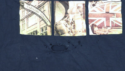 Lambretta Men's Blue XL Retro Graphic T-Shirt