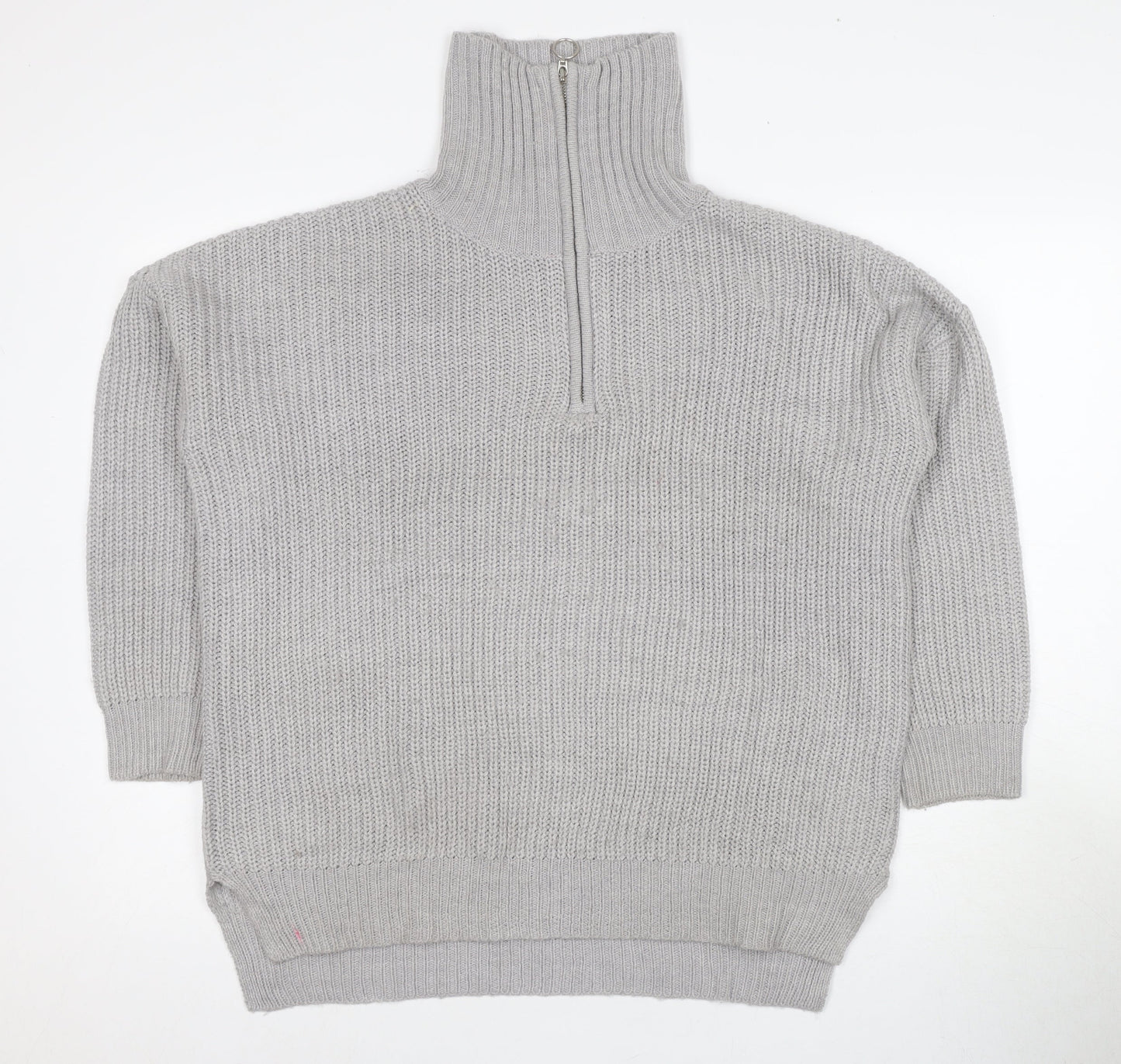 AX Women's Grey Roll Neck Knitted Jumper, M